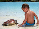 Children and Turtle